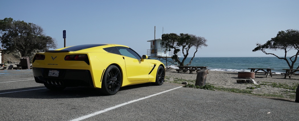 Chevrolet Corvette Stingray C7 near Malibu