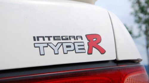 Detail na Logo Honda Intergra Type-R