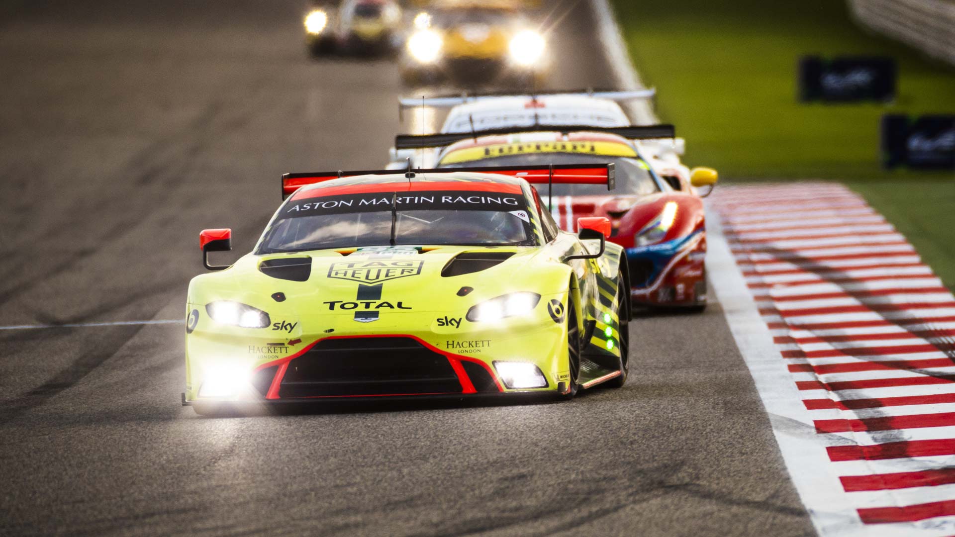 aston martin vantage on track